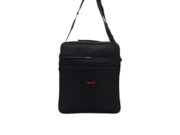 Férfi nagy álló oldaltáska fekete 88113