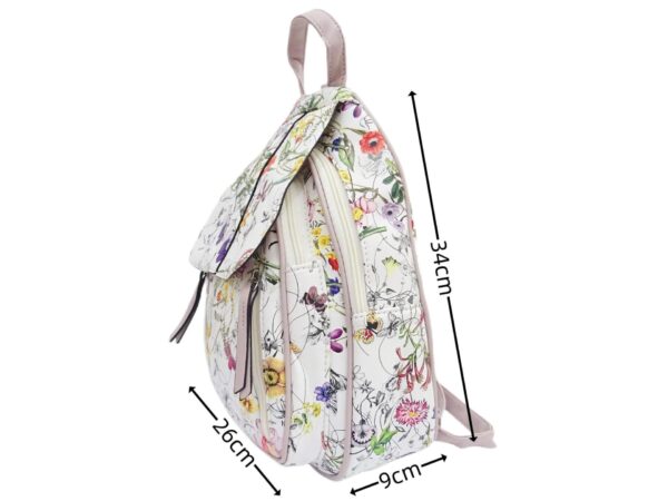 Virágos női műbőr hátizsák 2060