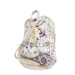 Virágos műbőr hátizsák négy rekesszel 2852