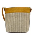 Női műbőr fonott mintás oldaltáska A6063