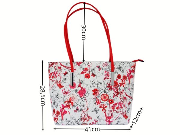 Virágos női műbőr válltáska szett A6095