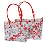 Virágos női műbőr válltáska szett A6095