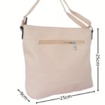 Női műbőr oldaltáska bojttal díszített A935