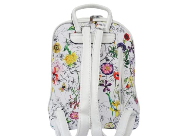 Virágos női műbőr hátizsák A9572