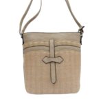 Női műbőr fonott mintás oldaltáska A9871