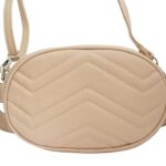 Női műbőr ovális öv és oldaltáska H320