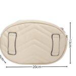 Női műbőr ovális öv és oldaltáska H320