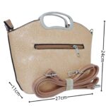 H6026back Virág mintás műbőr kézitáska íves füllel H6026