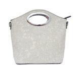 H952grey Virág mintás kézitáska ovális füllel H952