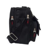 Férfi oldaltáska fekete fekvő 6571