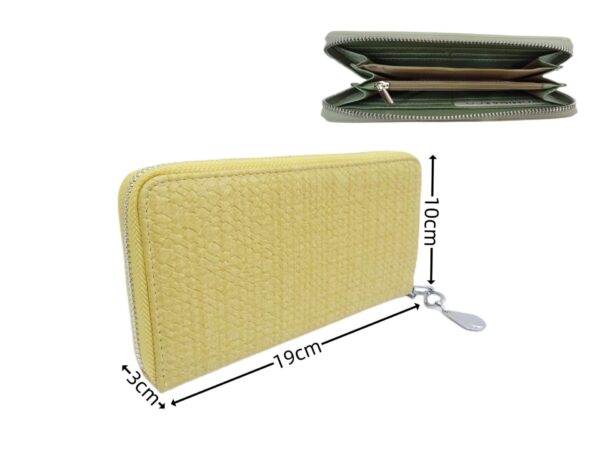 A554side Női műbőr pénztárca V betűvel díszített A554 - 12db/doboz