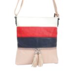 A9502pink Női műbőr színes oldaltáska A9502