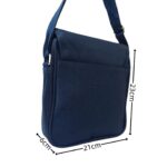 Férfi vászon oldaltáska lehajtóval 10108