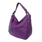 Női műbőr bojttal dízsített válltáska 6516