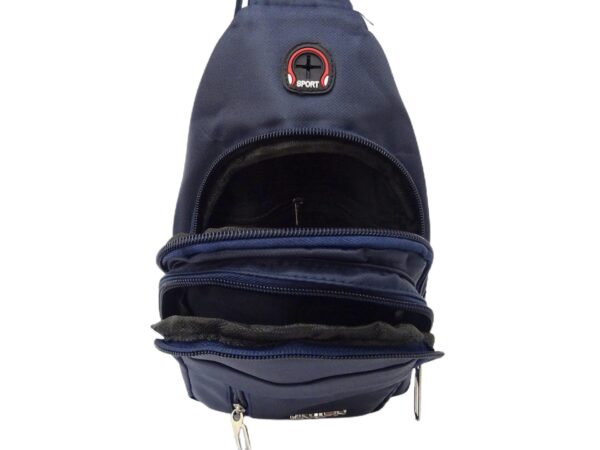 Férfi átvetős táska színes textil dísszel SF03