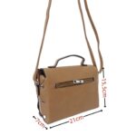 Szegecses kis kézi és oldaltáska fémzárral S-617