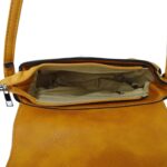 Szegecses kis kézi és oldaltáska fémzárral S-617