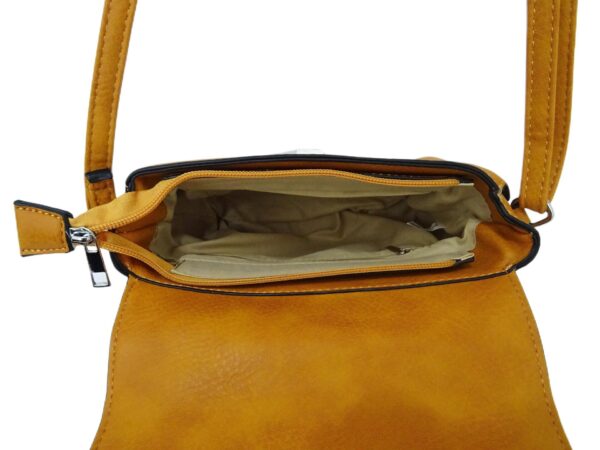 Szegecses kis kézi és oldaltáska fémzárral S-617