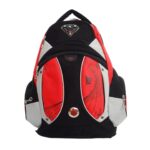 RF szövet hátizsák fekete-piros-szürke W11-219