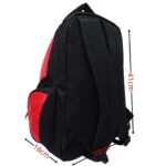 RF szövet hátizsák fekete-piros-szürke W11-219