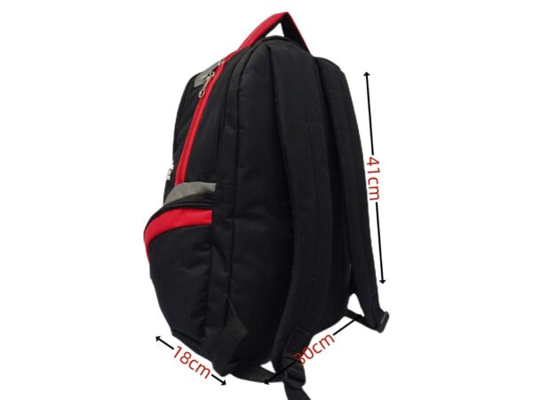 RF szövet hátizsák piros-fehér mintával W13-33