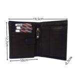 1379in YY coveri férfi bőr pénztárca feketében