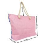 Levél mintás női vászon strandtáska 220-9