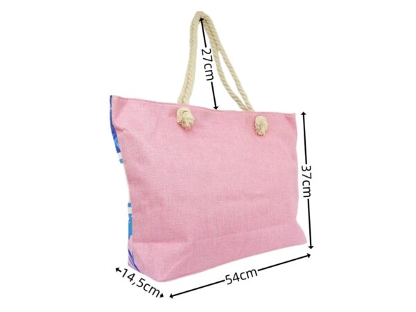 Levél mintás női vászon strandtáska 220-9