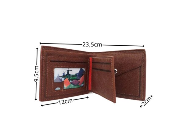 Kétszínű férfi műbőr pénztárca 772-2