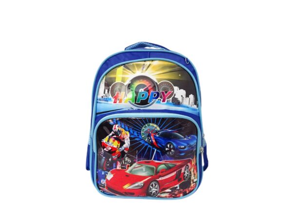 11980-4blue Motoros és sportautós kis fiú hátizsák 11980-4