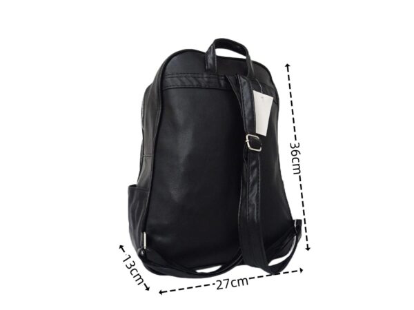 Három cipzáras műbőr hátizsák 8098