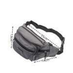 SPORT vászon övtáska több zsebes 2397