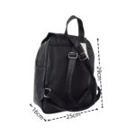 Női feteke hátizsák lehajtóval 5726
