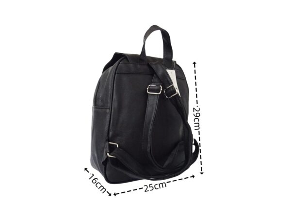 Női feteke hátizsák lehajtóval 5726