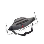 Lekerekített férfi vászon övtáska 663