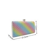 Tégla alakú kocka mintás alkalmi táska 9208