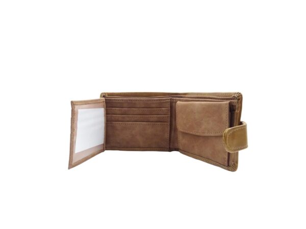 Lekerekített férfi műbőr pénztárca A058