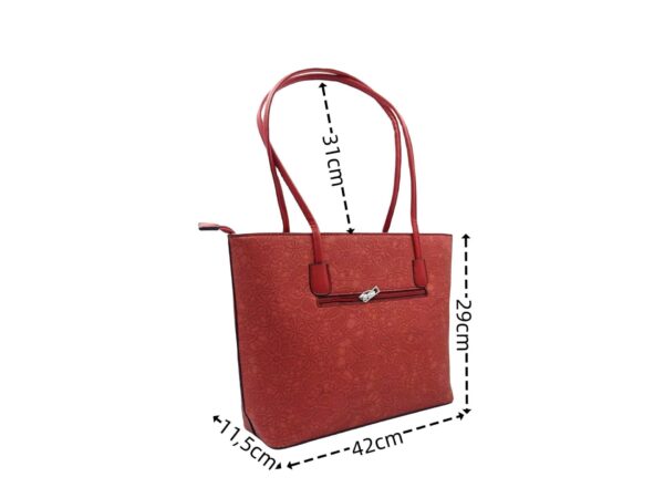 B6095big 3D-s virág mintás műbőr válltáska szett B6095