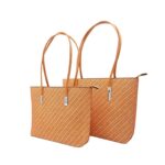 3D-s fonott mintás műbőr válltáska szett C6095