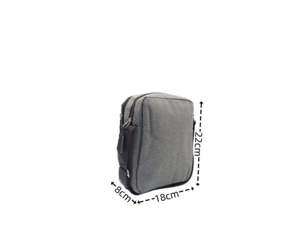 Kisméretű férfi vászon oldaltáska H570