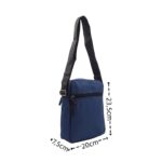 Kisméretű férfi vászon oldaltáska fém dísszel H572