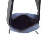 Kisméretű férfi vászon oldaltáska fém dísszel H572