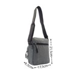 Kis álló férfi vászon oldaltáska sokzsebes H577