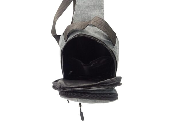 Vászon oldaltáska USB töltőporttal Q001