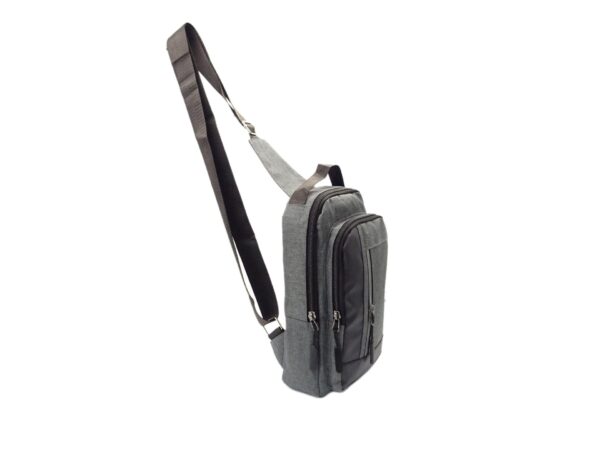 Vászon oldaltáska USB töltőporttal Q001