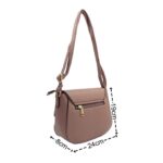 Elegáns kis oldaltáska fém dísszel G7145