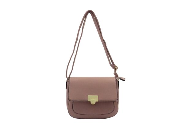 Elegáns kis oldaltáska fém dísszel G7145