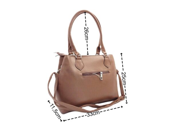 Sokzsebes közepes méretű válltáska varrás mintával 6120