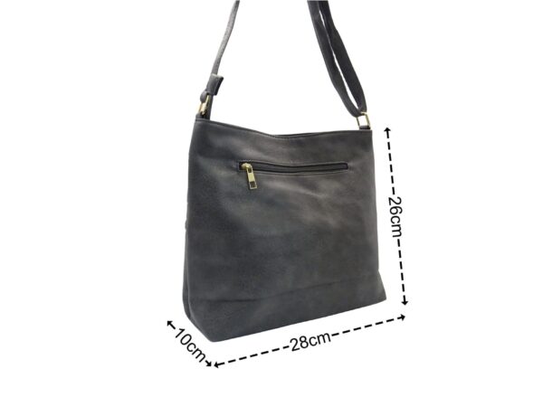 Közepes méretű sokzsebes női oldaltáska 6604