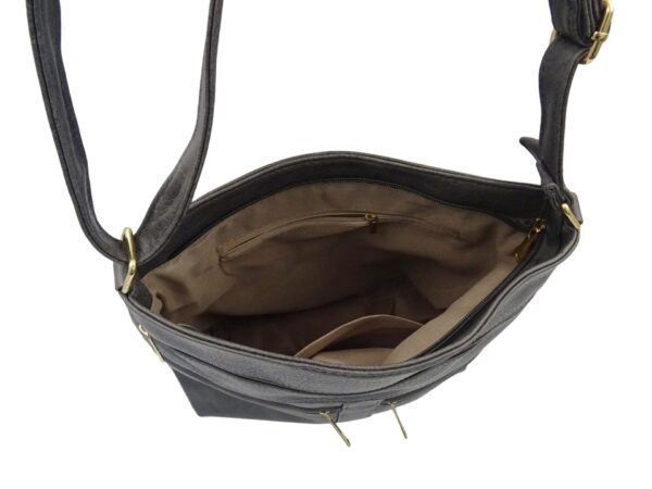 Közepes méretű sokzsebes női oldaltáska 6604